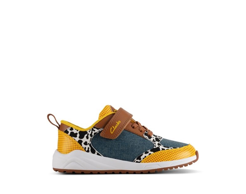Clarks Aeon Howdy Trainers Blue Boys - India J8J1797-L0