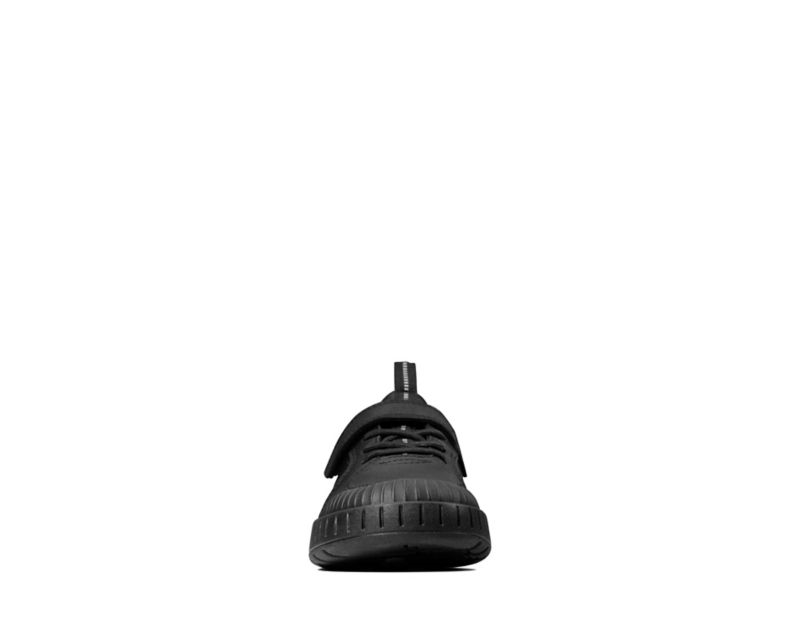 Clarks Apollo Step School Shoes Black Boys - India F8S6646-F5