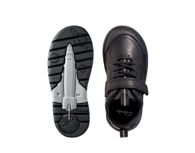 Clarks Apollo Step School Shoes Toddler Shoes Black Boys - India A5Q5757-K6