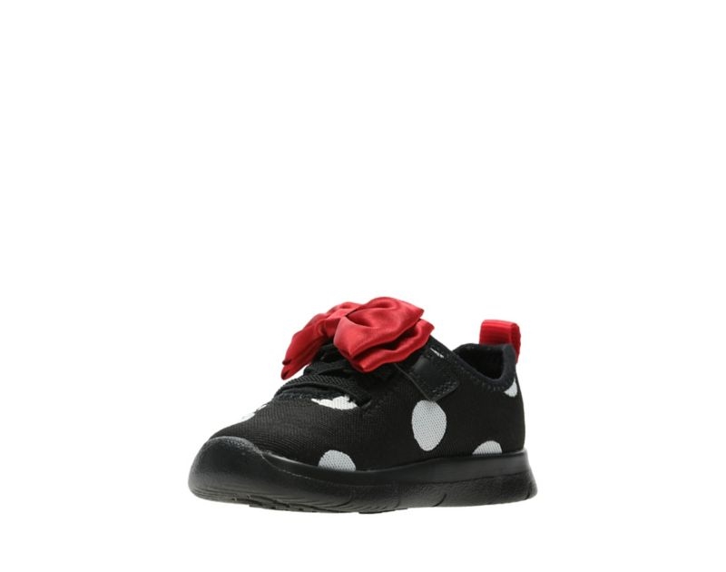 Clarks Ath Bow Trainers Toddler Shoes Black Boys - India H2O2970-Y4