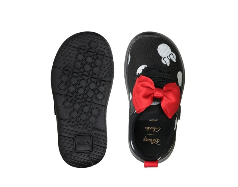 Clarks Ath Bow Trainers Toddler Shoes Black Boys - India H2O2970-Y4