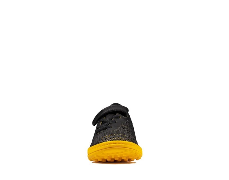 Clarks Award Swift Trainers Black / Yellow Boys - India L8M3809-Z4