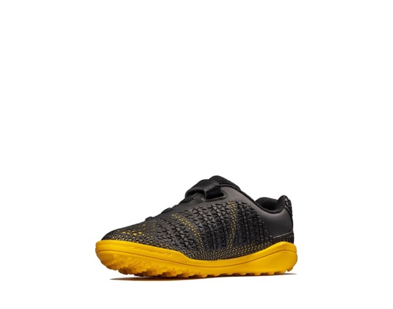 Clarks Award Swift Trainers Black / Yellow Boys - India L8M3809-Z4