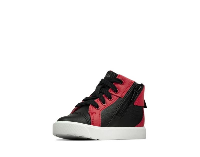 Clarks City Oasis Hi-tops Toddler Shoes Black Boys - India L2O2210-Y6