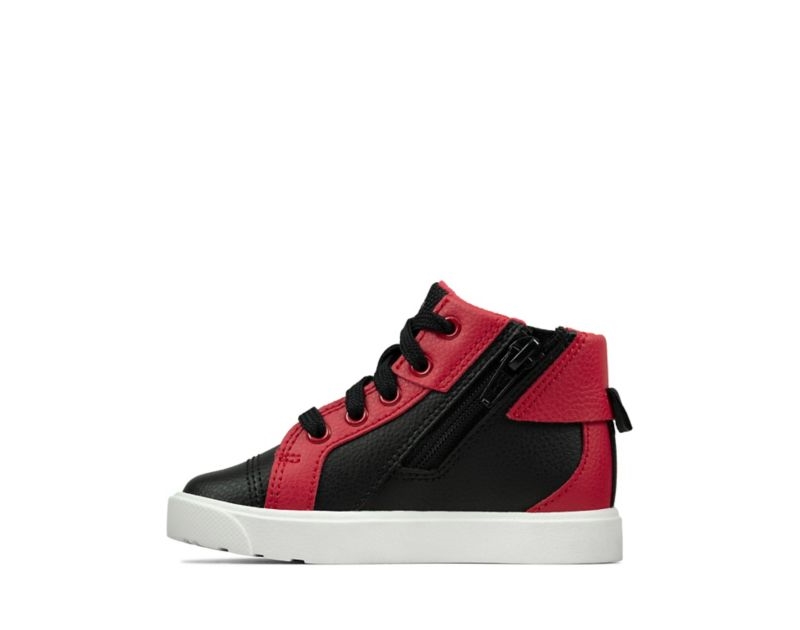 Clarks City Oasis Hi-tops Toddler Shoes Black Boys - India L2O2210-Y6