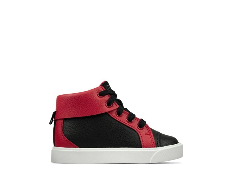 Clarks City Oasis Hi-tops Toddler Shoes Black Boys - India L2O2210-Y6