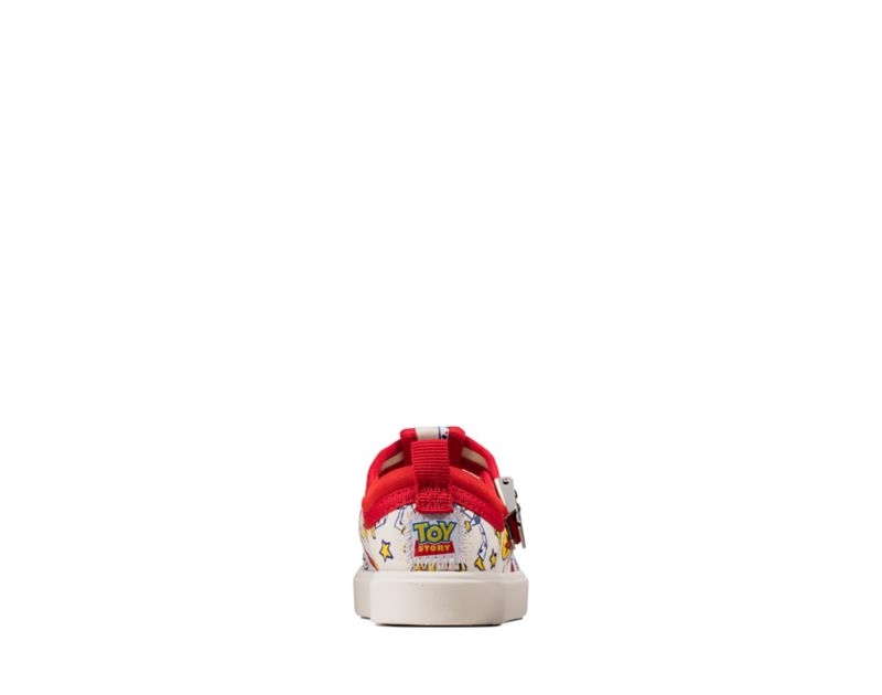 Clarks City Sheriff Canvas Shoes White Boys - India B5R4352-L6