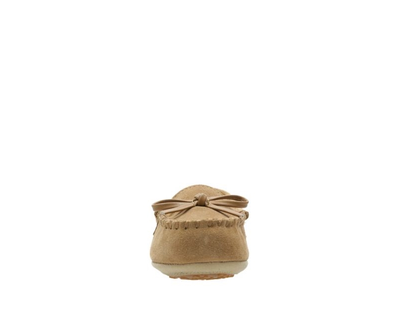 Clarks Crackling Flo Slippers Brown Boys - India S0S0894-P8