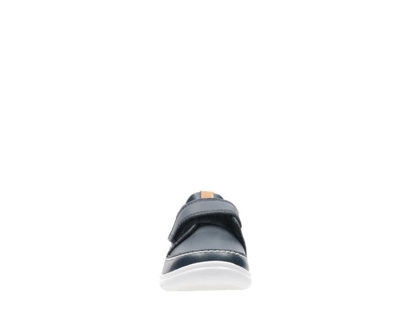 Clarks Crest Ember Walking Shoes Toddler Shoes Navy Boys - India R8H6767-Z7