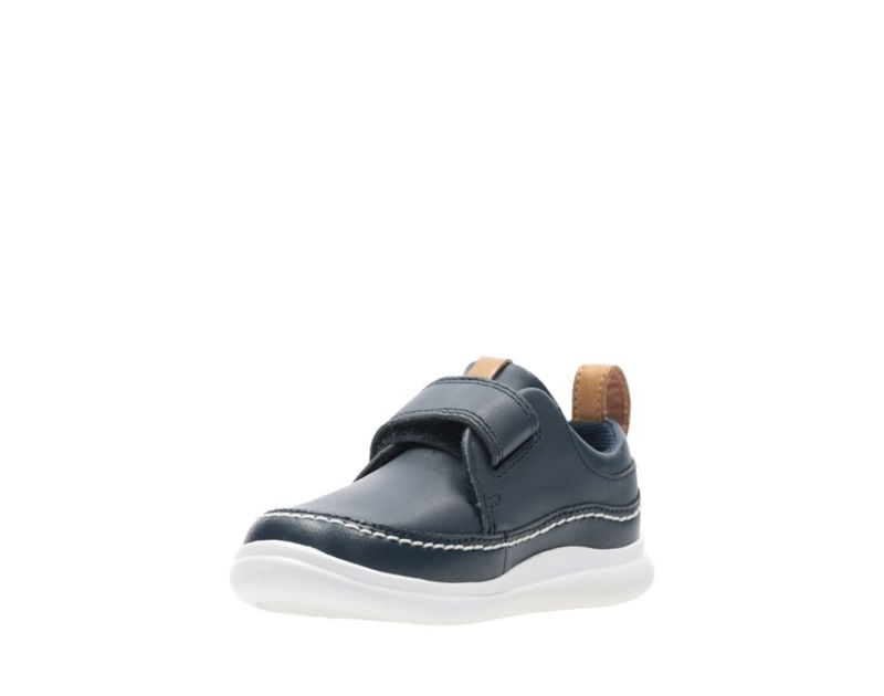 Clarks Crest Ember Walking Shoes Toddler Shoes Navy Boys - India R8H6767-Z7