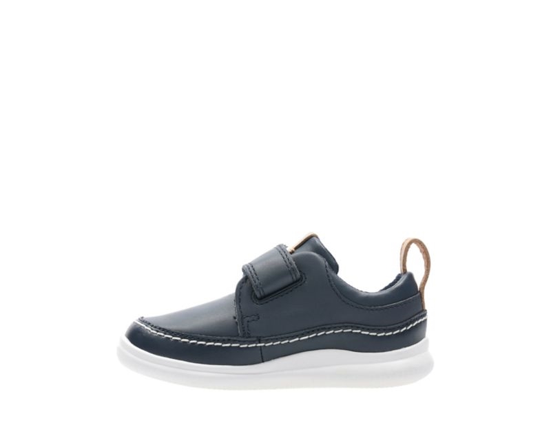 Clarks Crest Ember Walking Shoes Toddler Shoes Navy Boys - India R8H6767-Z7