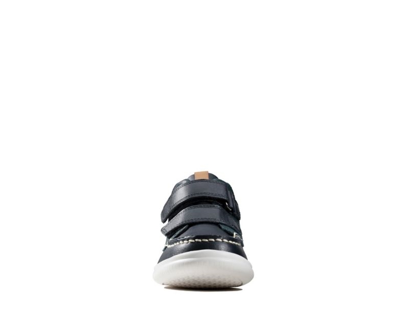 Clarks Crest Tuktu Walking Shoes Boots Navy Boys - India Y0D0341-K7