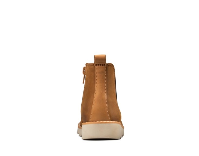 Clarks Crown Halo Chelsea Boots Brown Boys - India M9J2243-Z0