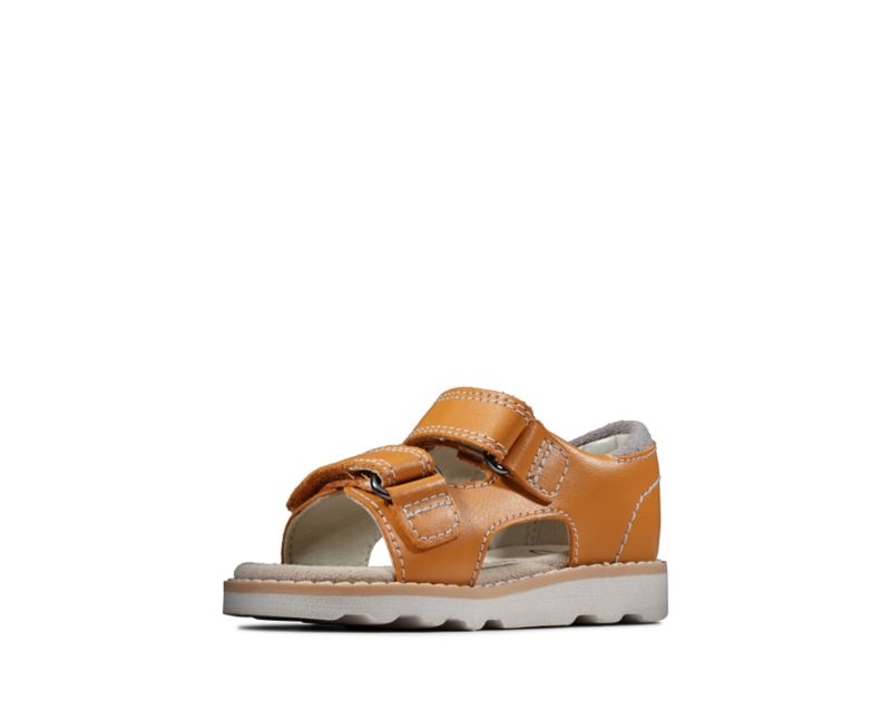 Clarks Crown Root Sandals Orange Boys - India C6K8773-L2