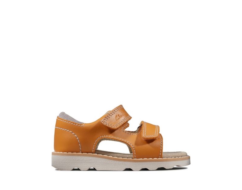 Clarks Crown Root Sandals Orange Boys - India C6K8773-L2