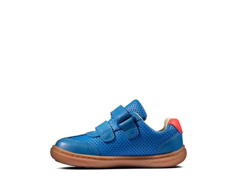 Clarks Flash Hot Walking Shoes Toddler Shoes Blue Boys - India K1B4885-E0