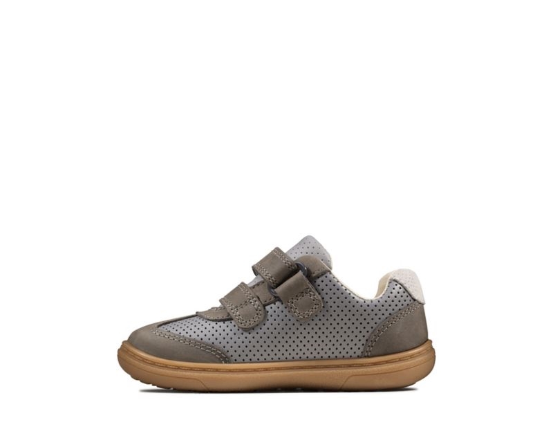 Clarks Flash Metra Walking Shoes Toddler Shoes Dark Grey Boys - India C6Z7922-G0