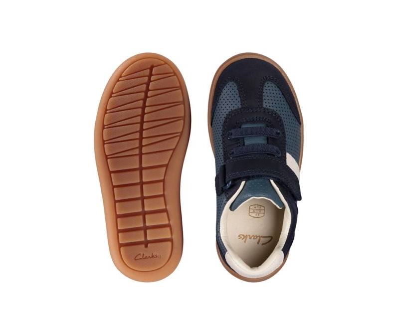 Clarks Flash Step Walking Shoes Toddler Shoes Navy Boys - India R5B1129-Z3