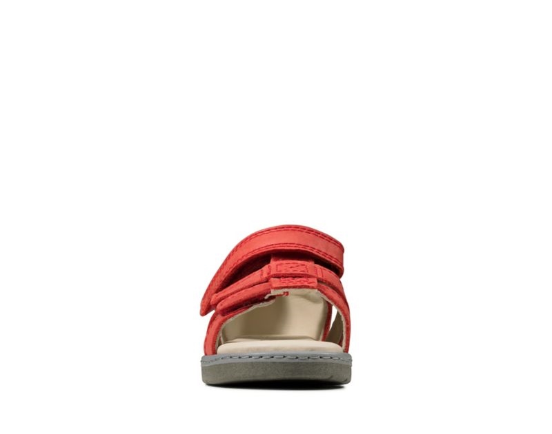 Clarks Frances Tor Sandals Red Boys - India S4K9757-B3