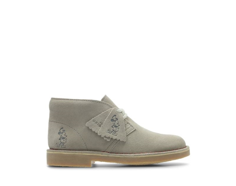 Clarks Iconic Desert Boots Toddler Shoes Beige Boys - India D3W2746-S9