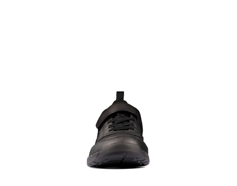 Clarks Orbit Sprint Trainers Black Boys - India H2F4756-T3