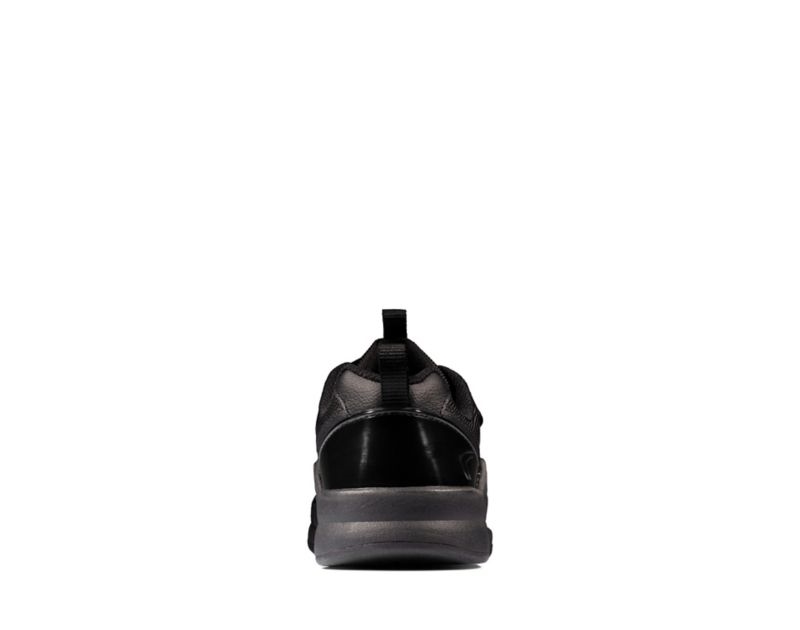 Clarks Orbit Sprint Trainers Black Boys - India H2F4756-T3