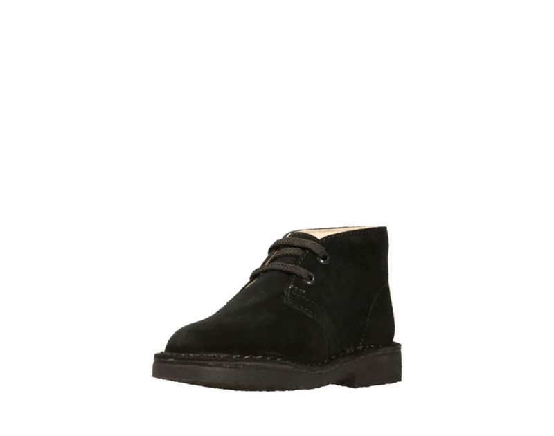 Clarks Originals Desert Boots Black Boys - India W3Y7381-K2