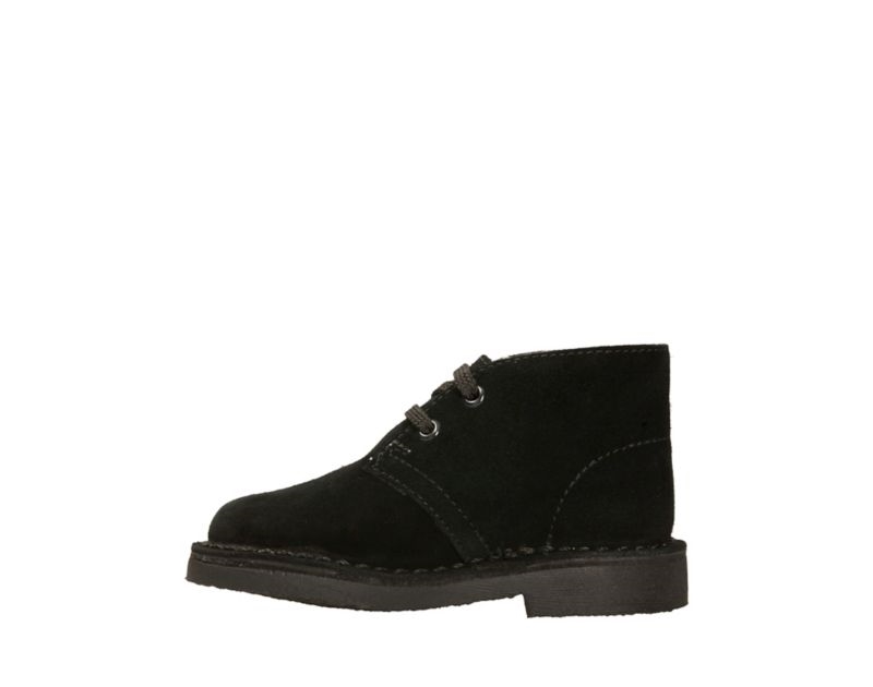Clarks Originals Desert Boots Black Boys - India W3Y7381-K2