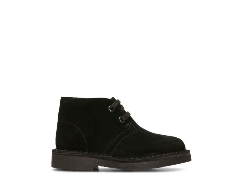 Clarks Originals Desert Boots Black Boys - India W3Y7381-K2