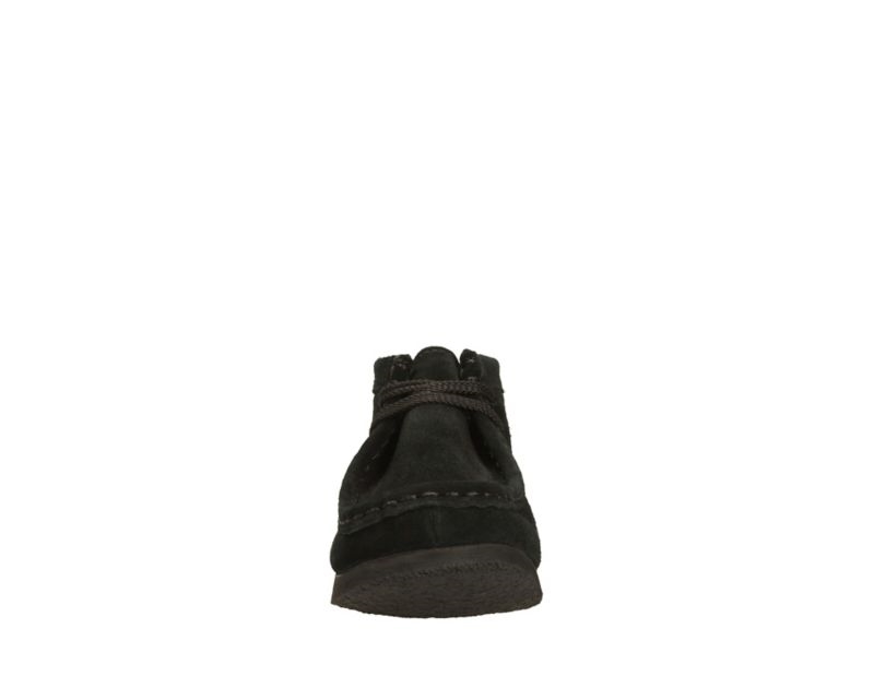 Clarks Originals Wallabee Boots Black Boys - India G0Y7021-T6