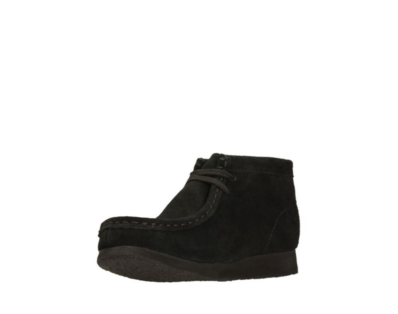 Clarks Originals Wallabee Boots Black Boys - India G0Y7021-T6