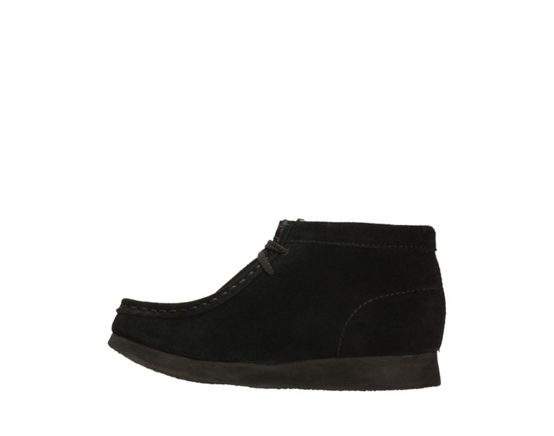 Clarks Originals Wallabee Boots Black Boys - India G0Y7021-T6