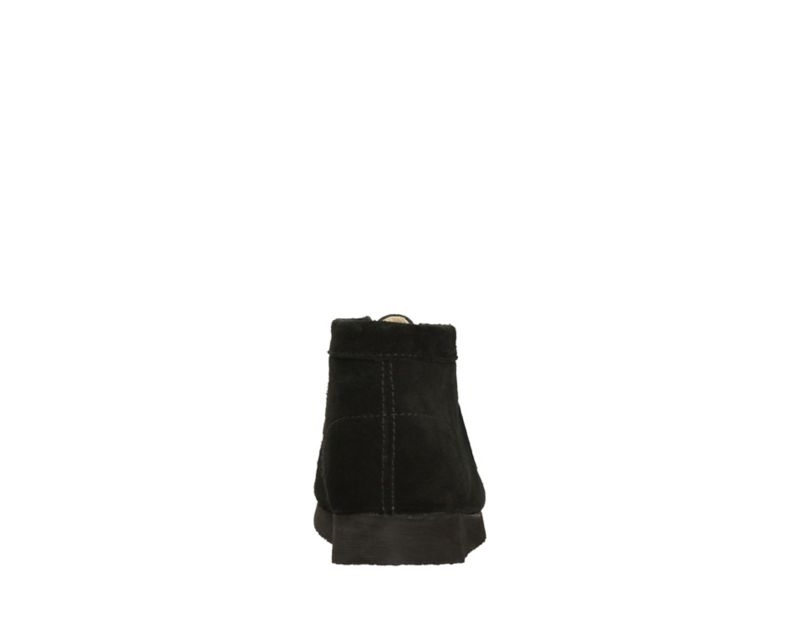 Clarks Originals Wallabee Boots Black Boys - India G0Y7021-T6