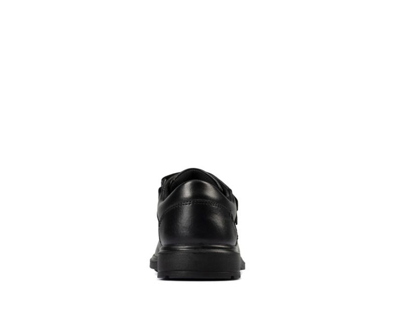 Clarks Remi Pace School Shoes Black Boys - India W6U5942-N7