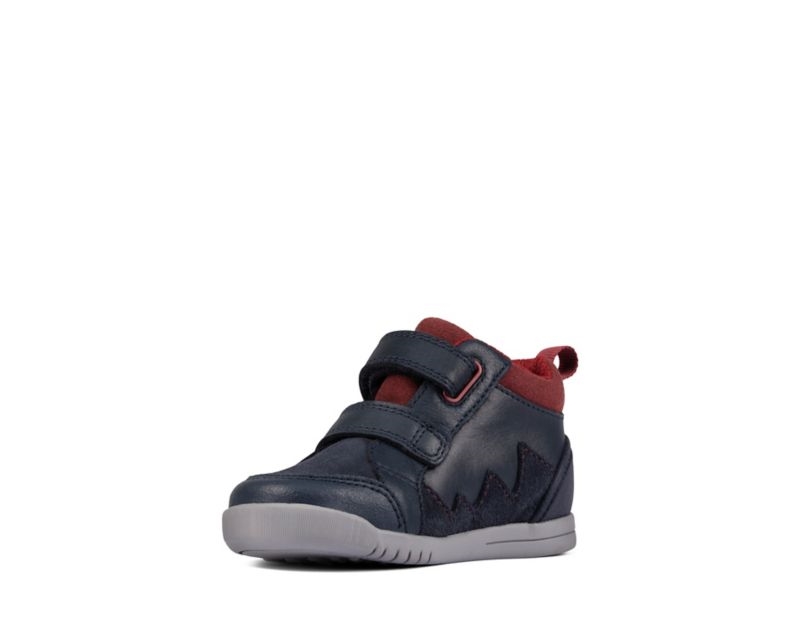 Clarks Rex Park Walking Shoes Toddler Shoes Navy Boys - India Q1K9204-Y3