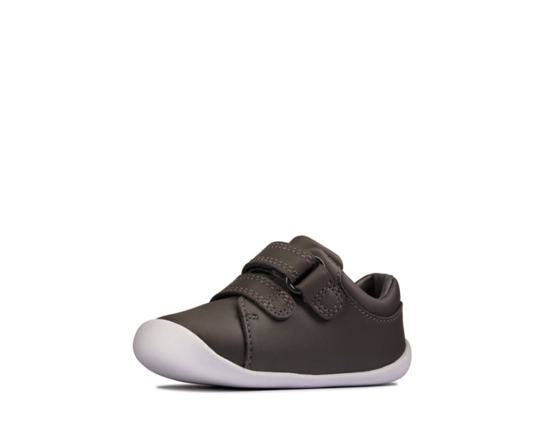 Clarks Roamer Craft Walking Shoes Toddler Shoes Grey Boys - India O0V6807-S3