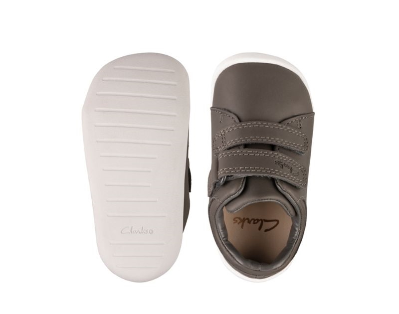 Clarks Roamer Craft Walking Shoes Toddler Shoes Grey Boys - India O0V6807-S3