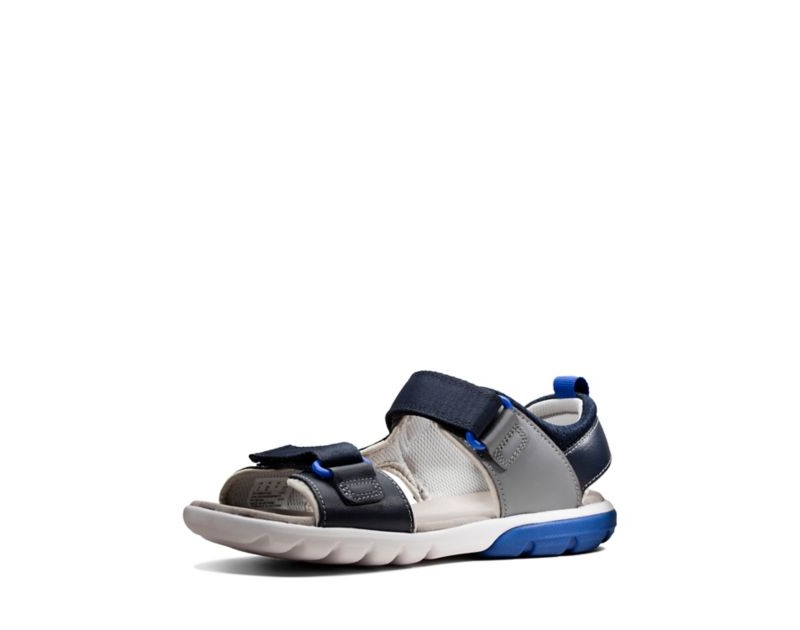 Clarks Rocco Tide Sandals Navy Boys - India I3V4648-V0