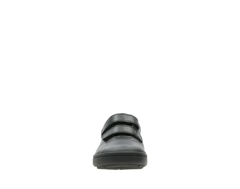 Clarks Rock Play School Shoes Black Boys - India F4S2628-D9