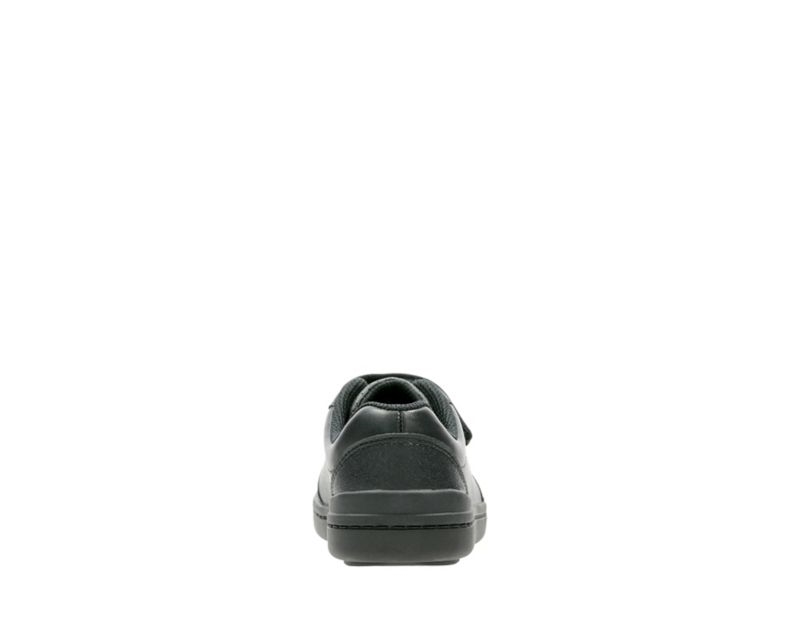 Clarks Rock Verve School Shoes Black Boys - India H8I3355-C7