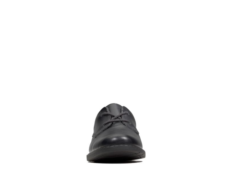Clarks Scala Loop School Shoes Black Boys - India R6O3672-F7