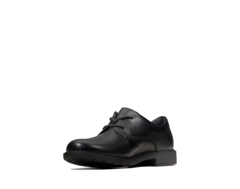 Clarks Scala Loop School Shoes Black Boys - India R6O3672-F7