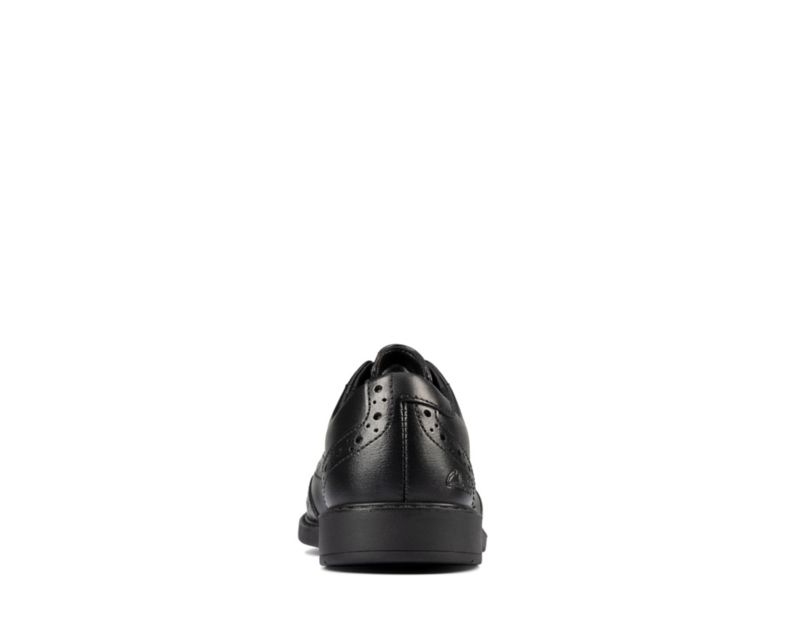 Clarks Scala School Shoes Black Boys - India V6I0849-H3