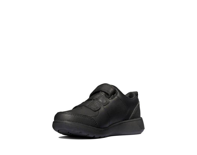 Clarks Scape Sky School Shoes Toddler Shoes Black Boys - India W0O6341-R5