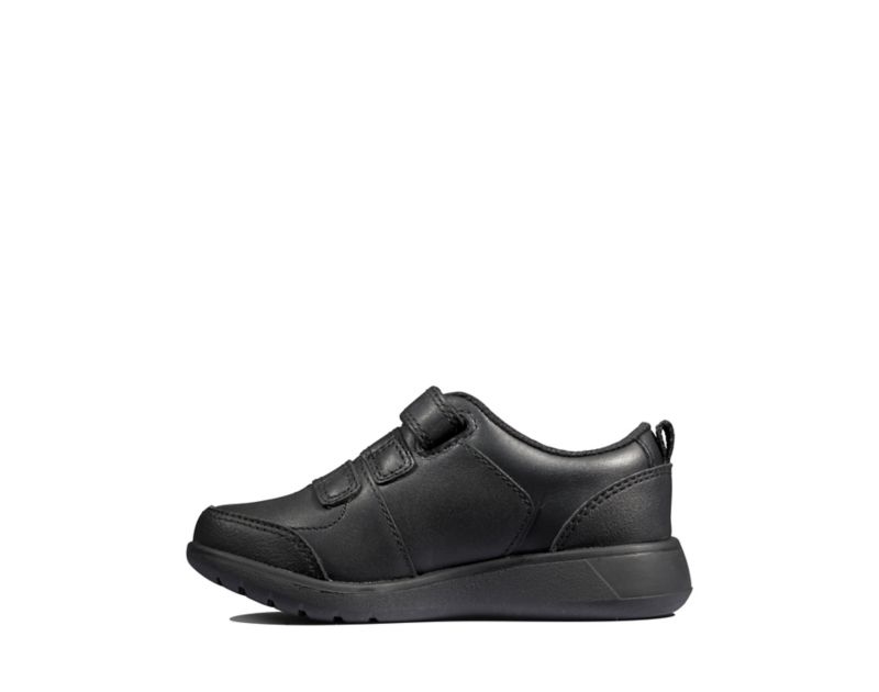 Clarks Scape Sky School Shoes Toddler Shoes Black Boys - India W0O6341-R5