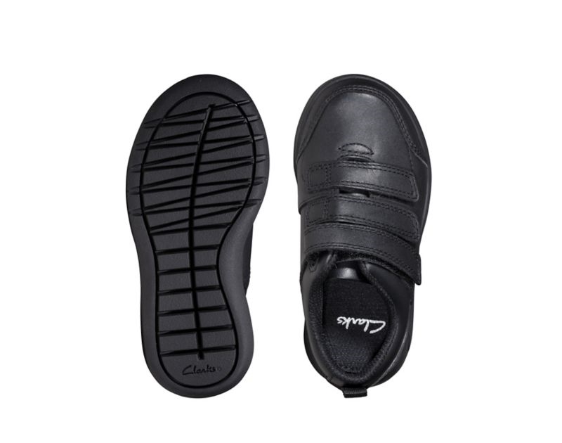 Clarks Scape Sky School Shoes Toddler Shoes Black Boys - India W0O6341-R5