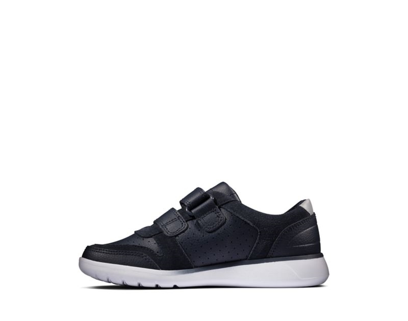 Clarks Scape Spirit Trainers Navy Boys - India H0Y6146-T6