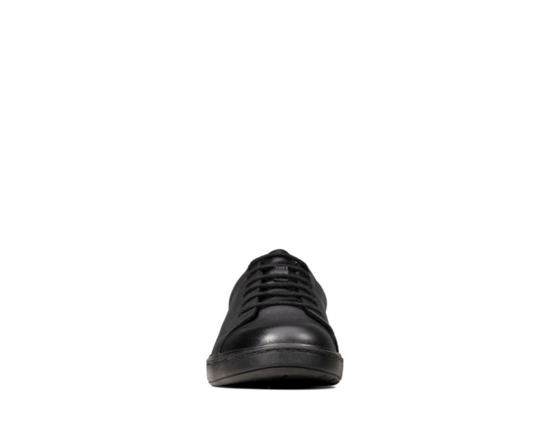 Clarks Street Skye School Shoes Black Boys - India A6V9800-J5