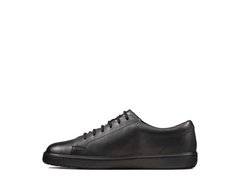 Clarks Street Skye School Shoes Black Boys - India A6V9800-J5