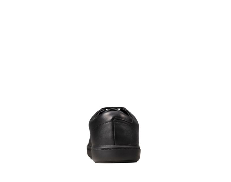 Clarks Street Skye School Shoes Black Boys - India A6V9800-J5